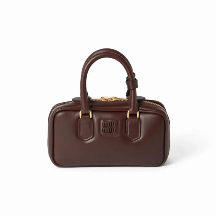 Miu Miu Arcadie Leather Bag Briarwood